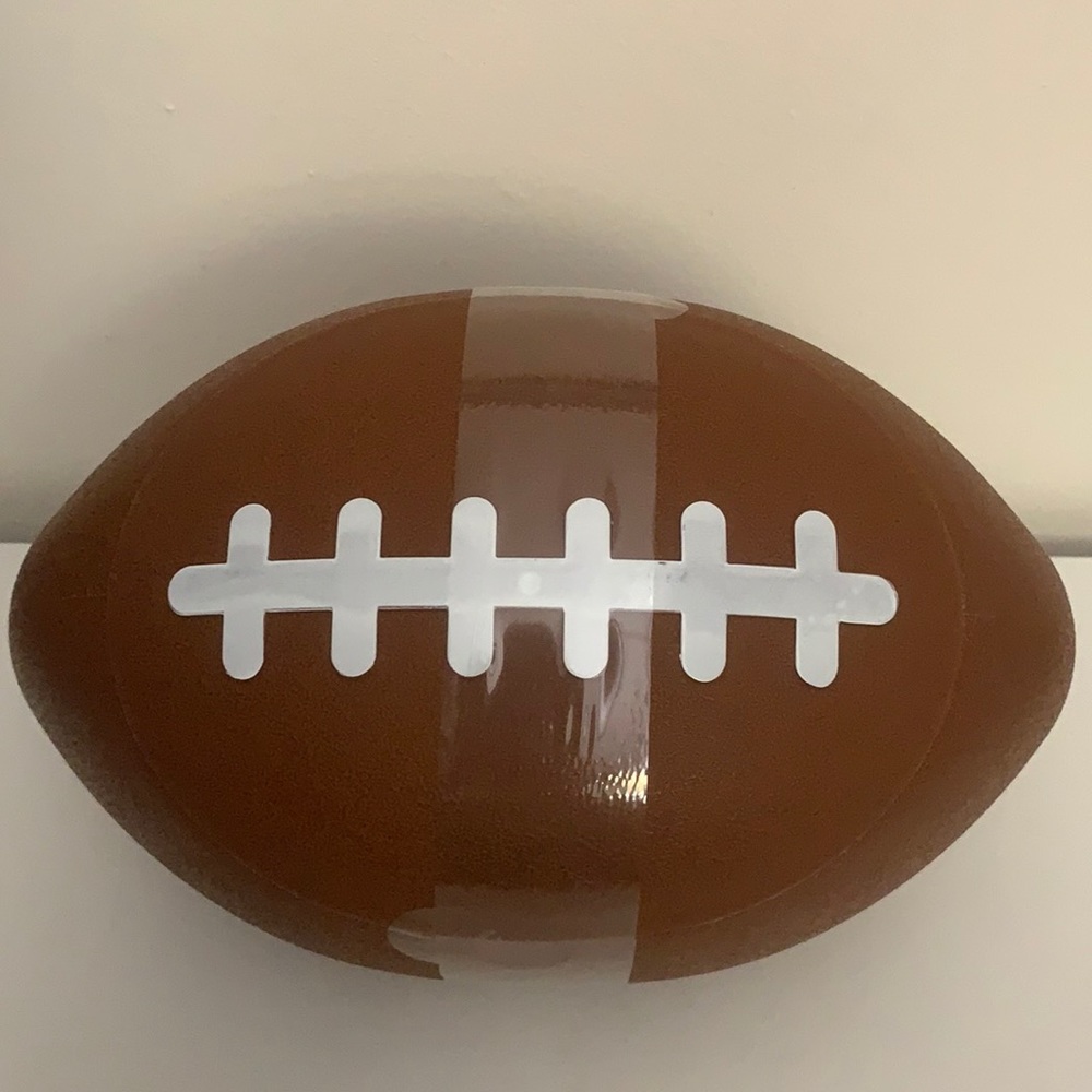 Football Shape Snack Bowl Target Bullseye. Brand New.